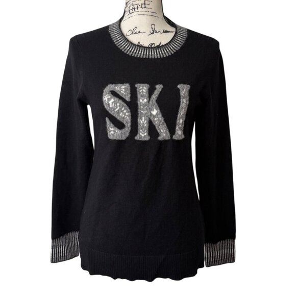 Krimson Klover Sweaters - Krimson Klover Poppy Fields Womens Sweater Ski Long Sleeve Black Size S